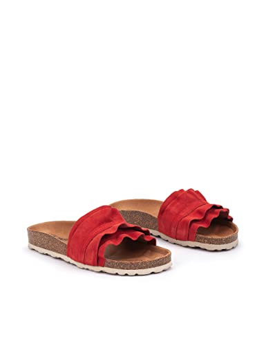 VERBENAS Sandalen Rocío Serraje Volante Fuego - Größe: 37 von VERBENAS