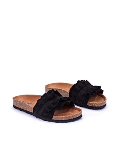VERBENAS Sandalen Rocio Volante Negro - Größe: 37 von VERBENAS