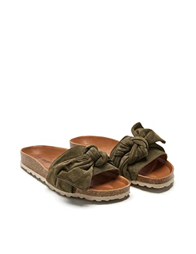 VERBENAS Sandalia Roxy Velour Kaki - Größe: 40 von VERBENAS