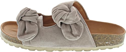 VERBENAS Rain Velour Pantolette Beige von VERBENAS