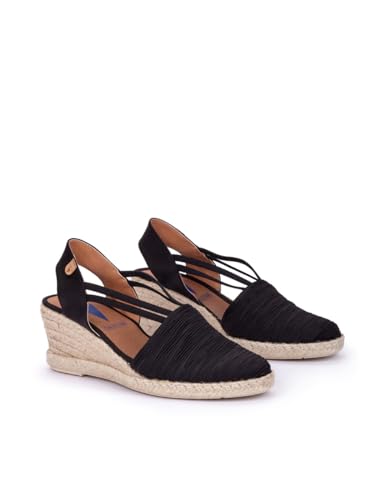 VERBENAS Wedges Maika Plisado Negro - Größe: 36 von VERBENAS