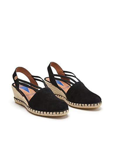 VERBENAS Wedges Maika Serraje Negro - Größe: 39 von VERBENAS