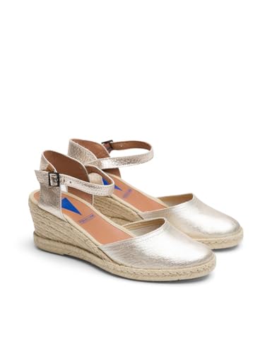VERBENAS Wedges Malena Nucleo Metal ORO - Größe: 41 von VERBENAS