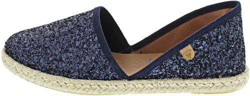 VERBENAS Espadrilles Carmen Glitter Marino - Größe: 40 von VERBENAS