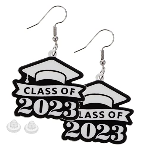 VERDANVERSE 1 2023 Bachelor's Cap Ohrringe abschlussgeschenk Abschlussohrringe Abschlussideen für sie Abschluss ihr Abschlussfeier Graduierung baumelnde Ohrringe Acryl Black VERDANVERSE 1 2023 Bachelor's Cap Ohrringe abschlussgeschenk Abschlussohrringe Abschlussideen für sie Abschluss ihr Abschlussfeier Graduierung baumelnde Ohrringe Acryl Black von VERDANVERSE