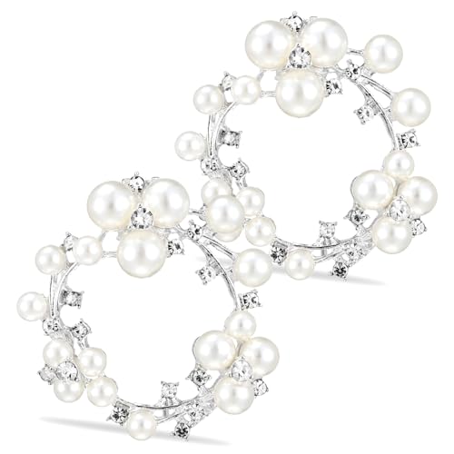 VERDANVERSE 1 Paar Perlen Schuhclips Stilvolle Schuhdekorationen für Damen für Hochzeiten und Besondere Anlässe Hochwertigem und Einfach Anzubringen und Langlebig von VERDANVERSE