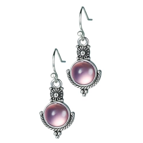 VERDANVERSE 1 Paar Retro Mondsteinohrringe für Damen und Stilvolle Ohrhänger Leicht und für Jede Gelegenheit und Altersgruppe von VERDANVERSE