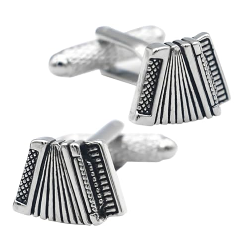 VERDANVERSE 1 Satz Herren Manschettenknöpfe Kupfer Akkordeon Manschettenknöpfe Für Businesshemden Und Anzüge Glänzende Accessoires Für Hochzeiten Und Formelle Anlässe 2 Stück von VERDANVERSE