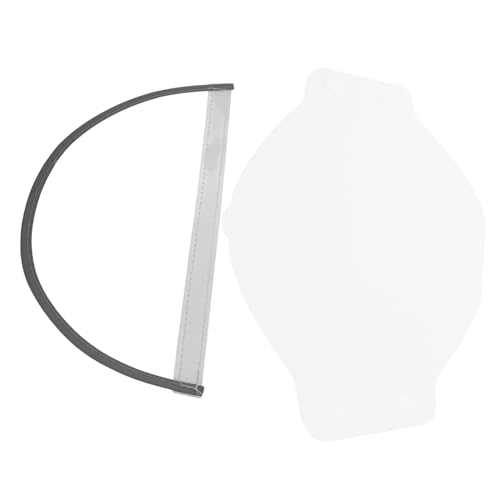 VERDANVERSE 1 Satz Regenmaskenrand Wasser Streifen Mit Kapuze Tragbar Führen Zöpfe Sonnenhut Clip Regenjacke Regenhut Reflektierend Regenmantelmaske Laufende Kappe Transparent Plastik von VERDANVERSE