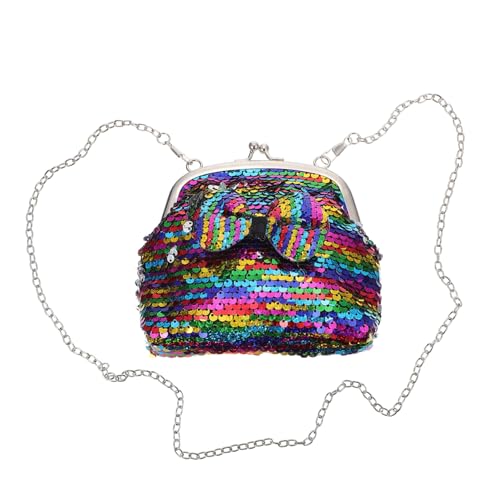 VERDANVERSE 1 Stück Glänzende Schulter Tasche für Damen Praktische Crossbody mit Bunten Pailletten und Abnehmbarem Trageriemen für Outdoor und Alltag von VERDANVERSE