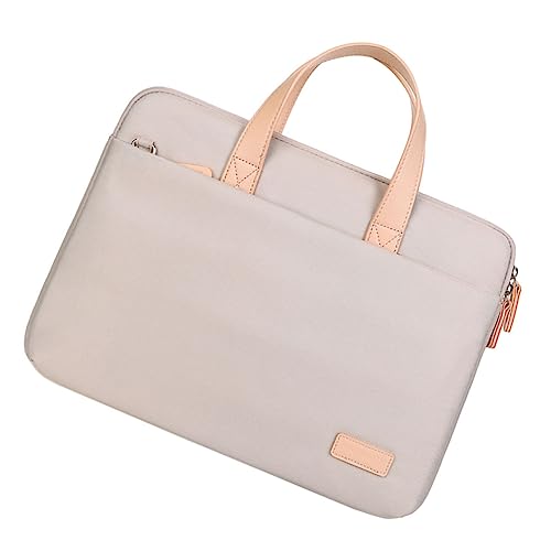 VERDANVERSE 1 Stück Laptop Schultertasche für Damen Notebook Hülle Praktische und Stilvolle Tragetasche mit Doppeltem Reißverschluss für Büro und Freizeit von VERDANVERSE