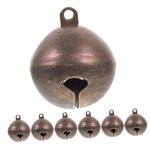 VERDANVERSE 10 Stück Kupfer Glöckchen für Hundehalsbänder und Haustierdekorationen Verstellbare Langlebiges Material Klarer für DIY Projekte und Weihnachtsdekoration von VERDANVERSE