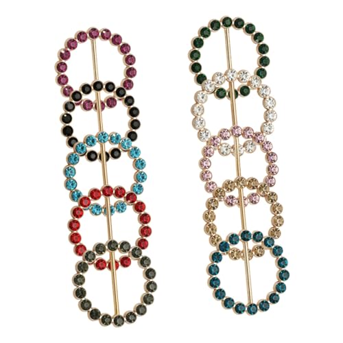 VERDANVERSE 10 Stück Teiliges Dekorative Hemdclips Multifunktionale Schalhalter aus Langlebigem Material Modische Glatte Oberfläche Vielseitig Einsetzbar für Seidenschals Shirts Kurzarmshirts von VERDANVERSE