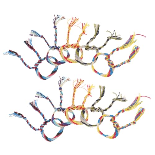 VERDANVERSE 10 Stück Teiliges Ethno Armband aus Bunter Baumwolle Handgefertigte Freundschaftsarmbänder mit Verstellbarer Wickeltechnik Farbenfrohe Wrist Chains für Damen und Zufällige Farbe VERDANVERSE 10 Stück Teiliges Ethno Armband aus Bunter Baumwolle Handgefertigte Freundschaftsarmbänder mit Verstellbarer Wickeltechnik Farbenfrohe Wrist Chains für Damen und Zufällige Farbe von VERDANVERSE