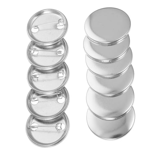 VERDANVERSE 100 Sätze DIY Badge Buttons Blanko Metallschalen mit Transparenter Folie Robuste Anstecknadeln Basteln Rostfrei und Formbeständig Geeignet für Abzeichenherstellung und VERDANVERSE 100 Sätze DIY Badge Buttons Blanko Metallschalen mit Transparenter Folie Robuste Anstecknadeln Basteln Rostfrei und Formbeständig Geeignet für Abzeichenherstellung und von VERDANVERSE