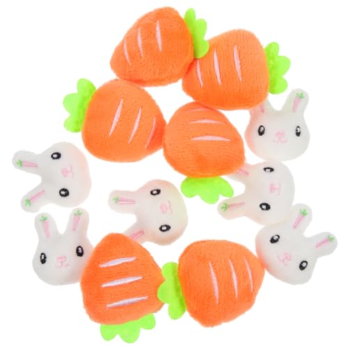 VERDANVERSE 12 Stück Kawaii Cartoon Brosche Teiliges Karotten und Hasenmotiv Anstecknadeln für Kleidung Taschen Ostern Leicht und Tragbar für Partys und Dekoration von VERDANVERSE