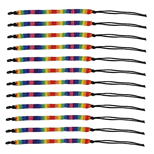 VERDANVERSE 12 Stück Regenbogen Armbänder Teiliges Verstellbares Geflochtenes Armbänder für Pride Day und für Damen und Herren Vielseitig Tragbar VERDANVERSE 12 Stück Regenbogen Armbänder Teiliges Verstellbares Geflochtenes Armbänder für Pride Day und für Damen und Herren Vielseitig Tragbar von VERDANVERSE