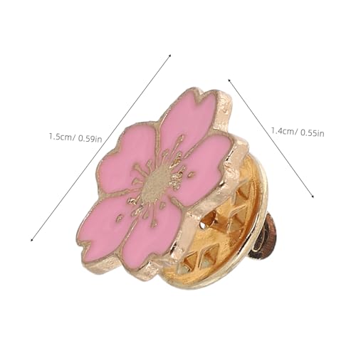 VERDANVERSE 12 Stück Teiliges Japanischer Kirschblüten Broschen aus Langlebiger Legierung Süße Cartoon Anstecknadeln für Damenkleidung Taschen und Hüte Einfach zu Befestigen Vielseitig von VERDANVERSE