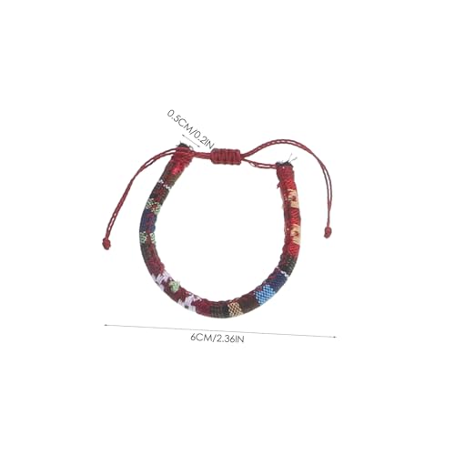 VERDANVERSE 12 Stück Teiliges Verstellbare Ethnische Armbänder aus Geflochtenem Baumwollseil Unisex Boho Strand Surfer style Schmuck für Damen und Herren Vielseitig und Handgefertigt von VERDANVERSE