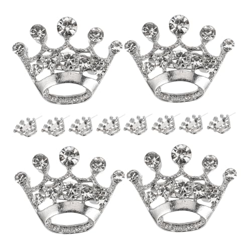 VERDANVERSE 15stücke Anstecknadeln Mit Strass Mini-tiara-broschen Für Hochzeit Geburtstag Party-dekoration Aus Legierung Und Kristallen von VERDANVERSE