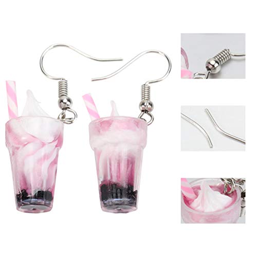 VERDANVERSE 1Paar Eiscreme Ohrringe für Frauen Kreative Dangler Ohrringe Eiscreme Form Einzigartiges Design Weihnachtsgeschenk Perfektes Accessoire für Festivals Partys von VERDANVERSE