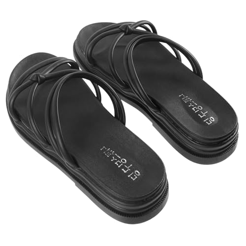 VERDANVERSE 1Paar Flache Sohle Damen Sandalen Atmungsaktive Sommer Hausschuhe für Strand Freizeit PU Bequeme Hautfreundliche Mode VERDANVERSE 1Paar Flache Sohle Damen Sandalen Atmungsaktive Sommer Hausschuhe für Strand Freizeit PU Bequeme Hautfreundliche Mode von VERDANVERSE