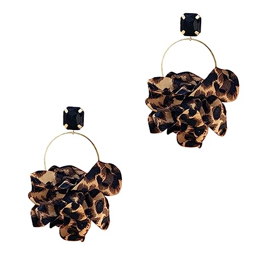 VERDANVERSE 1Paar Leopardenmuster Ohrhänger Chic Damen Ohrschmuck Retro Ohrringe für Partys Leicht nicht Verformbar Modisches Accessoire für Frauen von VERDANVERSE
