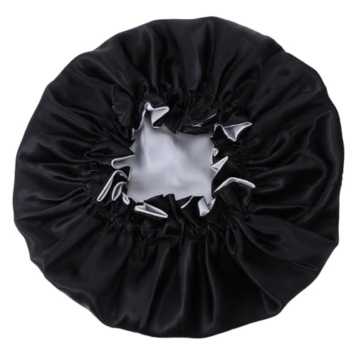 VERDANVERSE 1Stück Layer Chemo Hut für Damen Stilvolle Haarkappe Satin mit Spitzenverzierung für Badewanne Nachtgebrauch Atmungsaktiv von VERDANVERSE