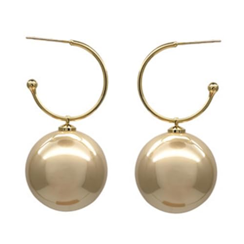 VERDANVERSE 2paar Goldene Damen-ohrstecker Mit Kunstperlen Modische Perlen-ohrhänger Übertriebene Ohrringe Für Party Und Alltag Langlebiger Ohrschmuck Aus Legierung von VERDANVERSE