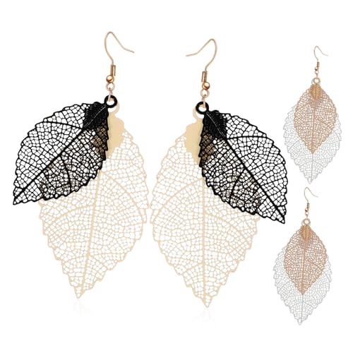 VERDANVERSE 2 Paare Doppelschichtige Ohrhänger Damen Ohrringe Vintage Tropfen Quasten Statement Schmuck Gold Silber Leicht und Komfortabel VERDANVERSE 2 Paare Doppelschichtige Ohrhänger Damen Ohrringe Vintage Tropfen Quasten Statement Schmuck Gold Silber Leicht und Komfortabel von VERDANVERSE