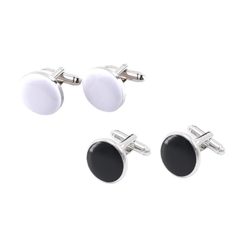 VERDANVERSE 2 Paare Herren Manschettenknöpfe Design Fashion Cufflinks Legierung Modisch Elegant für Business Dinner Party Anzug Zubehör von VERDANVERSE