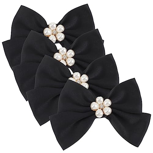 VERDANVERSE 2 Paare Schleifen Schuhclips mit Perlen Abnehmbare Damenschuh Dekoration Schuhschnallen für Hochzeit Party und Alltag Sicher Langlebig Einfache Anwendung von VERDANVERSE