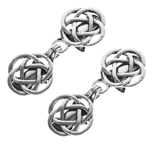 VERDANVERSE 2 Paare Vintage Sweater Clips mit Hohlmuster Eleganter Cardigan Kragenclip Vielseitiger Broschenverschluss für Pullover Kleider und Hemden Damenhaftes Retro Accessoire für von VERDANVERSE