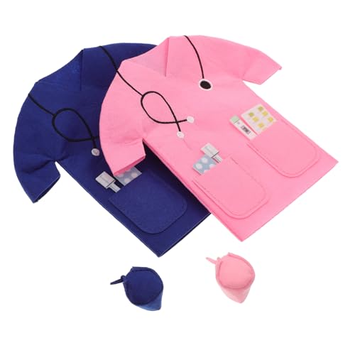 VERDANVERSE 2 Sätze Teiliges Filz Weinbeutel mit Arzt Motiv Stilvolle Flaschen Geschenkbeutel in Blau und Praktische Weintasche für Hochzeit Geburtstag und Festliche Anlässe von VERDANVERSE