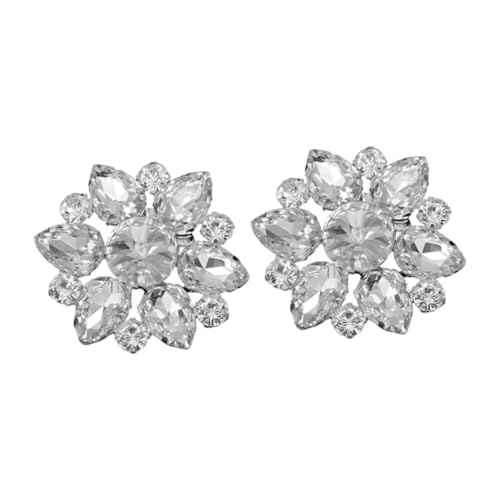 VERDANVERSE 2 Strass Schuhschnallen Abnehmbare DIY Schuhclips Hochzeit Bankett Damenschuhe Dekoration Langlebig Praktisch Komfortabel von VERDANVERSE