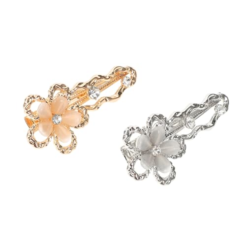 VERDANVERSE 2stücke Blumen Haarnadeln Metall Blumen Haarspangen Für Frauen Mädchen Haar Zubehör Styling Werkzeuge Kleine Blüte Haarklammer Декоrative Haarspange von VERDANVERSE