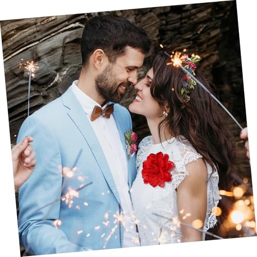 VERDANVERSE 2 Stück Handgefertigte Satin Rosenbroschen Blüten Anstecknadeln für Damen Hochzeitsdeko Party Kleid Accessoires Elegant Komfortabel Langlebig von VERDANVERSE