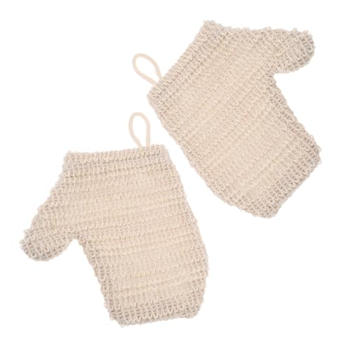 VERDANVERSE 2stücke Exfolierende Hand-schrubberhandschuhe Doppelseitige Duschhandschuhe Für Sanfte Und Gründliche Hautreinigung Wiederverwendbare Peelinghandschuhe Für Damen Und Herren von VERDANVERSE