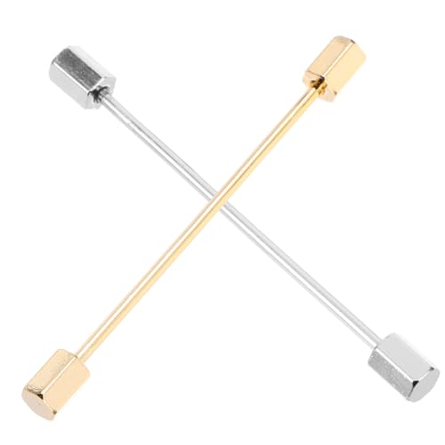 VERDANVERSE 2 Stück Herren Kragenstifte aus Metall Robuste Anstecknadeln für Business Hemdkragen Elegante Suit Stay Pins für Formelle Anlässe Wie Hochzeit Geburtstag Vatertag Vielseitige von VERDANVERSE