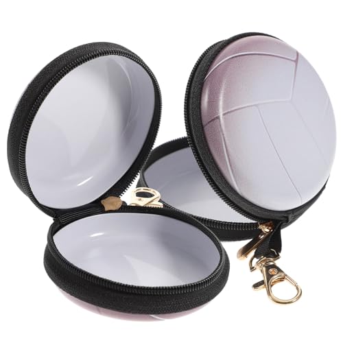 VERDANVERSE 2 Stück Kleine Blech Münztaschen mit Volleyball Kompakt Reißverschlussgesichert Langlebig und Tragbar Mini Geldbörse für Unterwegs von VERDANVERSE