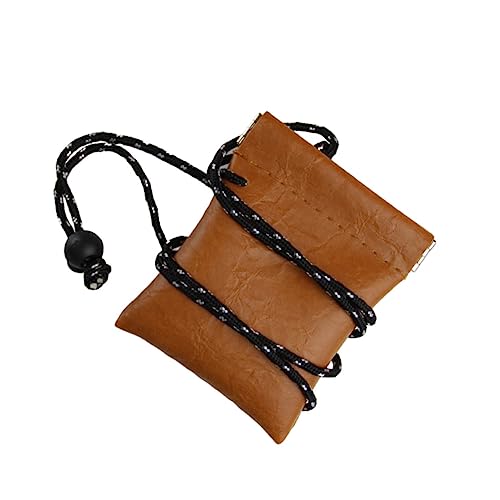 VERDANVERSE 2 Stück Kleiner Geldbörse Für Damen Und Herren Hals Geldbeutel Aus Kunstleder Praktische Kreditkarten Tasche Für Reisen Organizer Mit Münzfach Kompakt Und Leicht von VERDANVERSE
