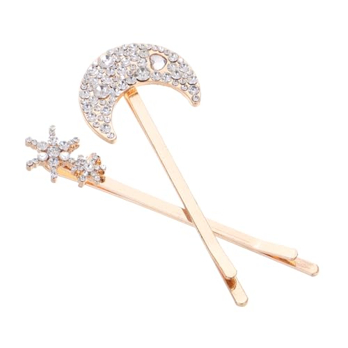 VERDANVERSE 2stücke Haarnadeln Aus Zinklegierung Für Frauen Dekorative Haarnadeln Mond-design Mit Strasssteinen Haarklammern Für Verschiedene Anlässe VERDANVERSE 2stücke Haarnadeln Aus Zinklegierung Für Frauen Dekorative Haarnadeln Mond-design Mit Strasssteinen Haarklammern Für Verschiedene Anlässe von VERDANVERSE
