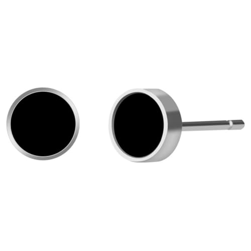 VERDANVERSE 2 Stück Ohrstecker Geometrisch Schlicht Silber Unisex Leicht Hautfreundlich Sicherer Halt Schraubverschluss Modisch von VERDANVERSE