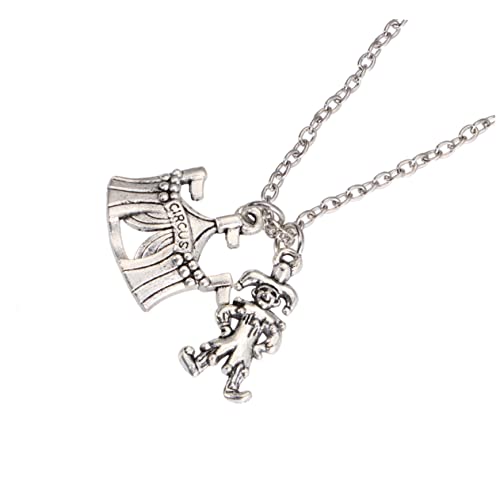 VERDANVERSE 2 Stück Retro Clown Halskette Vintage Karneval Anhänger Langlebiger Legierung Kreatives Design für Faschingskostüm Partydekoration und Detailreich und Farbbeständig von VERDANVERSE