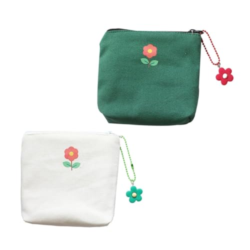 VERDANVERSE 2 Stück Teiliges Aufbewahrungsset Langlebige Hygiene Taschen für Damen Kleine und Slipeinlagenbeutel in Frischem Farbdesign für Alltag Büro und Reisen Zufällige Zufällige Farbe von VERDANVERSE