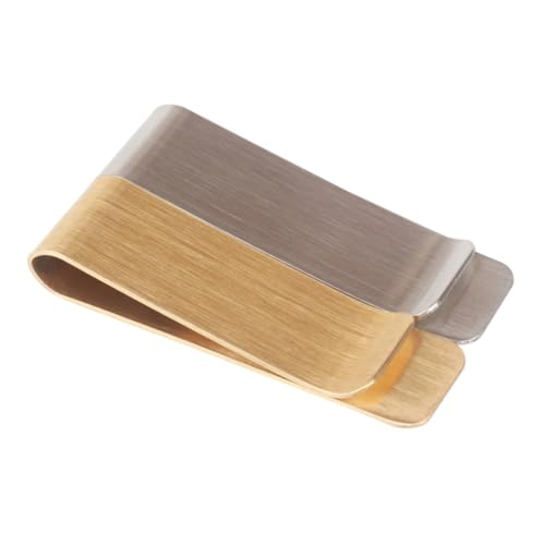 VERDANVERSE 2 Stück Teiliges Geldklammer aus und Messing Robuster Money Clip Halter für Bargeld und Karten Kompakt für Outdoor und Alltag Langlebiges Metall Praktische Geldscheinklammer von VERDANVERSE