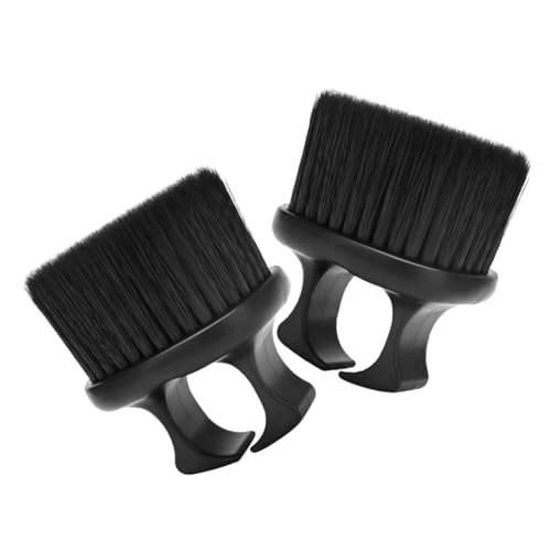 VERDANVERSE 2 Stück Teiliges Herren Bartbürsten Fingerring Kompakte Borstenbürste zur Entfernung Feiner Haare Handliche Bartpflege für Styling Reinigung und Formgebung Unterwegs Geeignet von VERDANVERSE