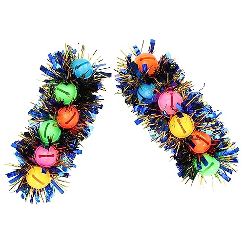 VERDANVERSE 2 Stück Teiliges Karneval Glocken Armband Bunte Party Show Handgelenkkette Handgefertigtes Robustes Festtags Bangle für Damen und Herren Bequeme Dekoration von VERDANVERSE