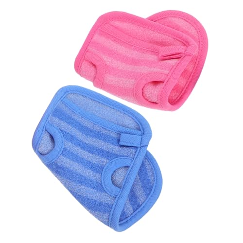 VERDANVERSE 2 Stück Tiefenpeeling Handschuhe Reinigungshandschuhe Peeling Handschuh Für Abgestorbene Haut Peeling Handschuh Luffa Handtuch Duschschrubber Für von VERDANVERSE