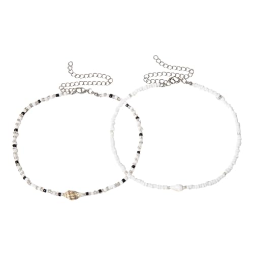 VERDANVERSE 2 Stück Verstellbare Perlenkette mit Bunten Muschelanhängern Handgefertigter Boho Strandchoker für Teenager und Sommermode Lässiges Schmuckaccessoire für Damen VERDANVERSE 2 Stück Verstellbare Perlenkette mit Bunten Muschelanhängern Handgefertigter Boho Strandchoker für Teenager und Sommermode Lässiges Schmuckaccessoire für Damen von VERDANVERSE